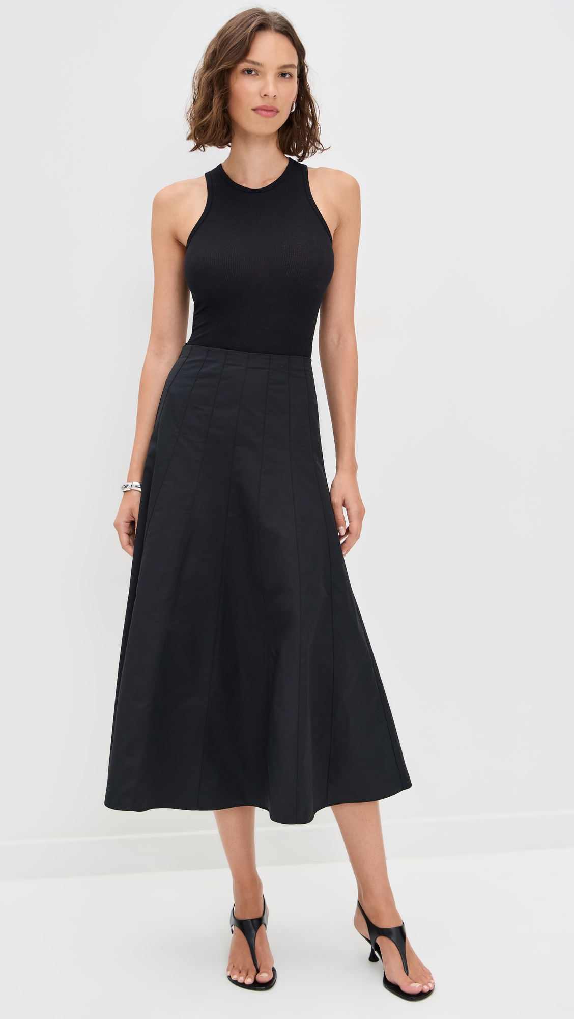 Proenza Schouler White Label Heidi Skirt In Tech Cotton thumbnail