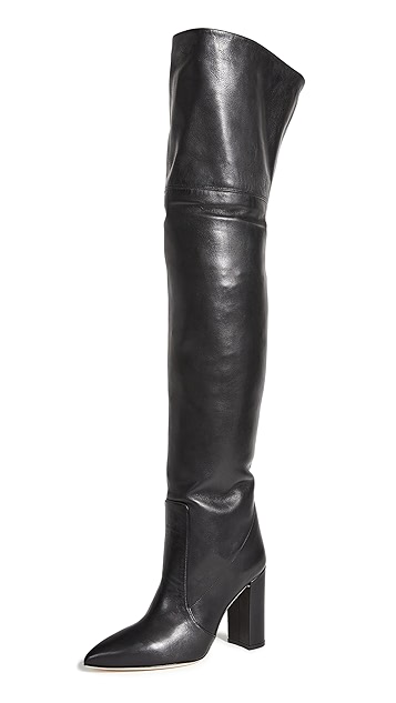 Calf Leather Over The Knee Boots