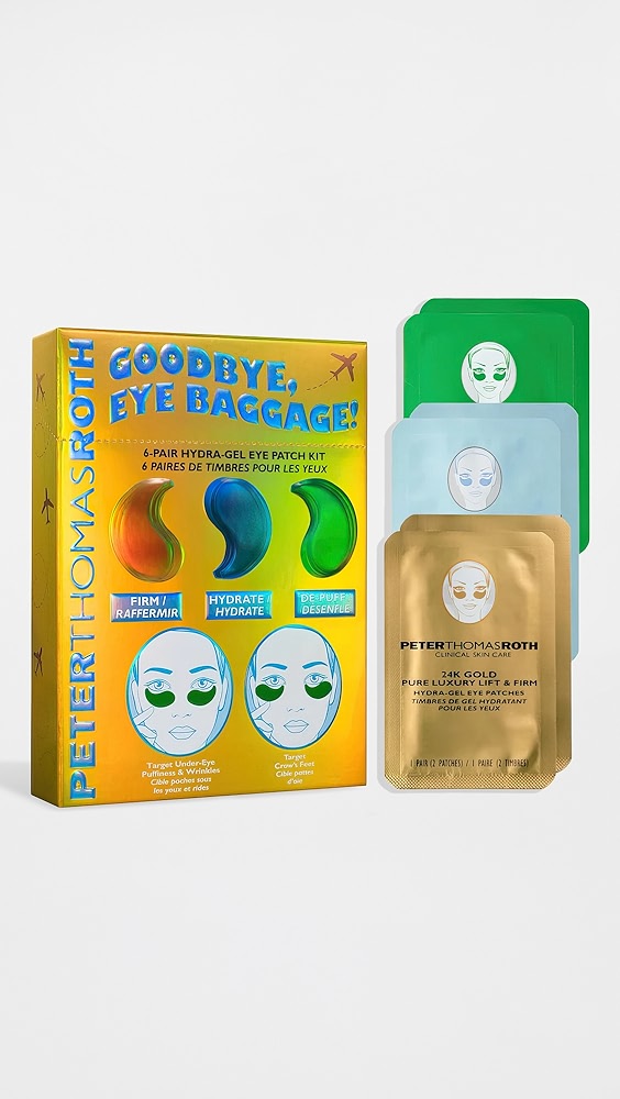 Peter Thomas Roth Goodbye, Eye Baggage! 6Pair HydraGel Eye Patch Kit