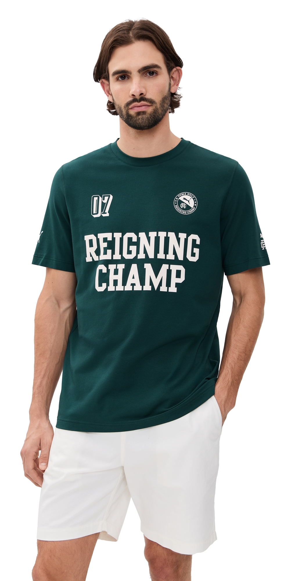Puma X Reigning Champ Modalon T-shirt Green Terrain In Green