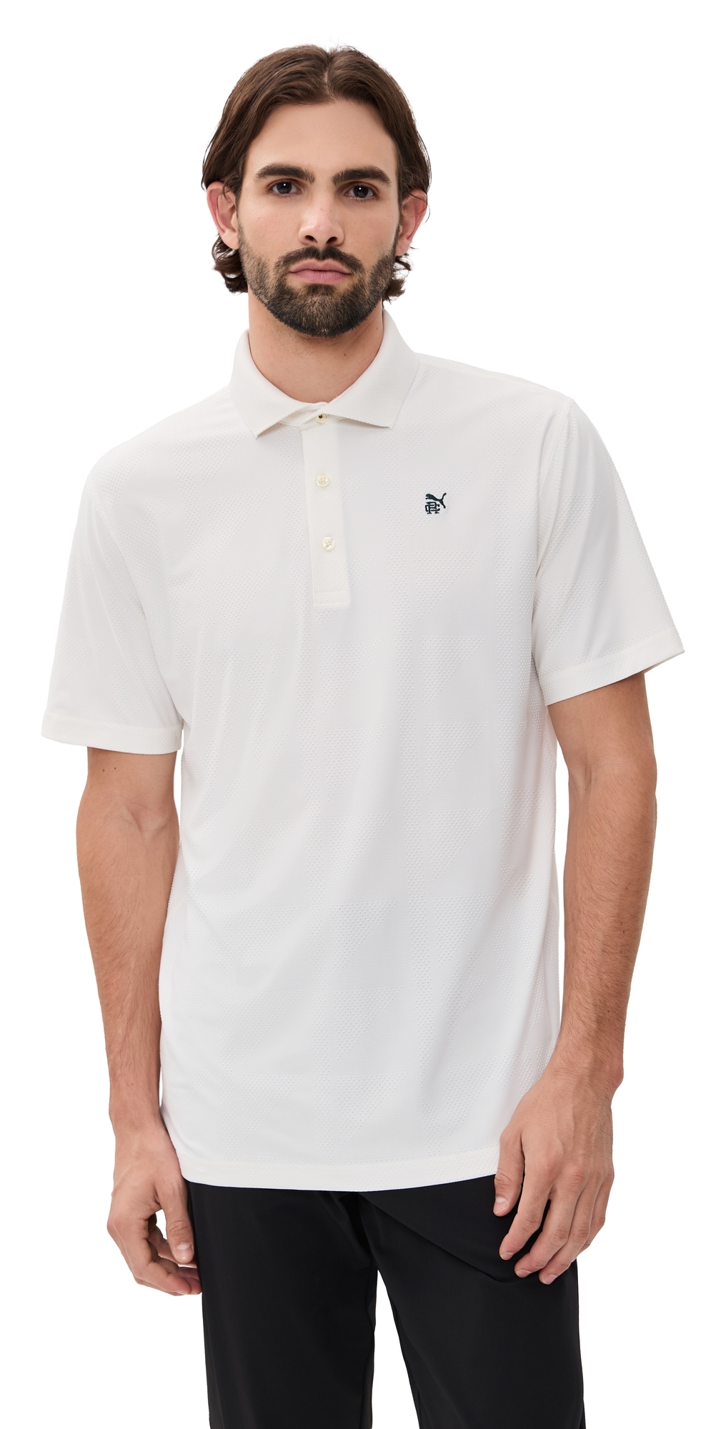 Puma X Reigning Champ Mattr Jacquard Polo Warm White In White