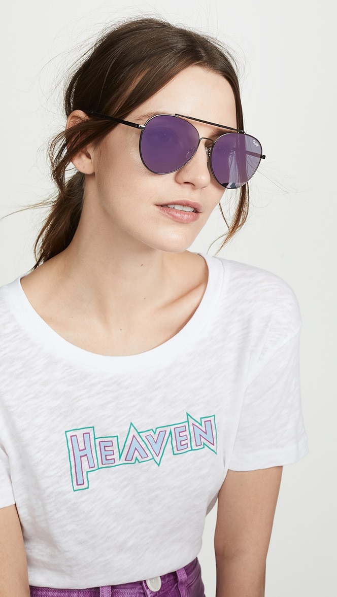 Quay lickety split aviator sunglasses clearance