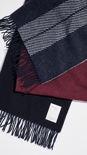 rag and bone mixed check scarf
