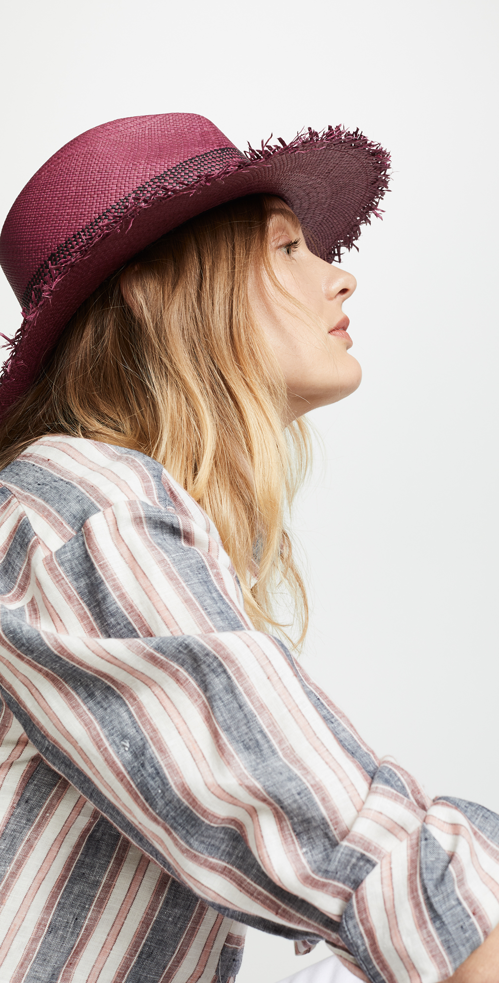 rag and bone frayed edge panama hat