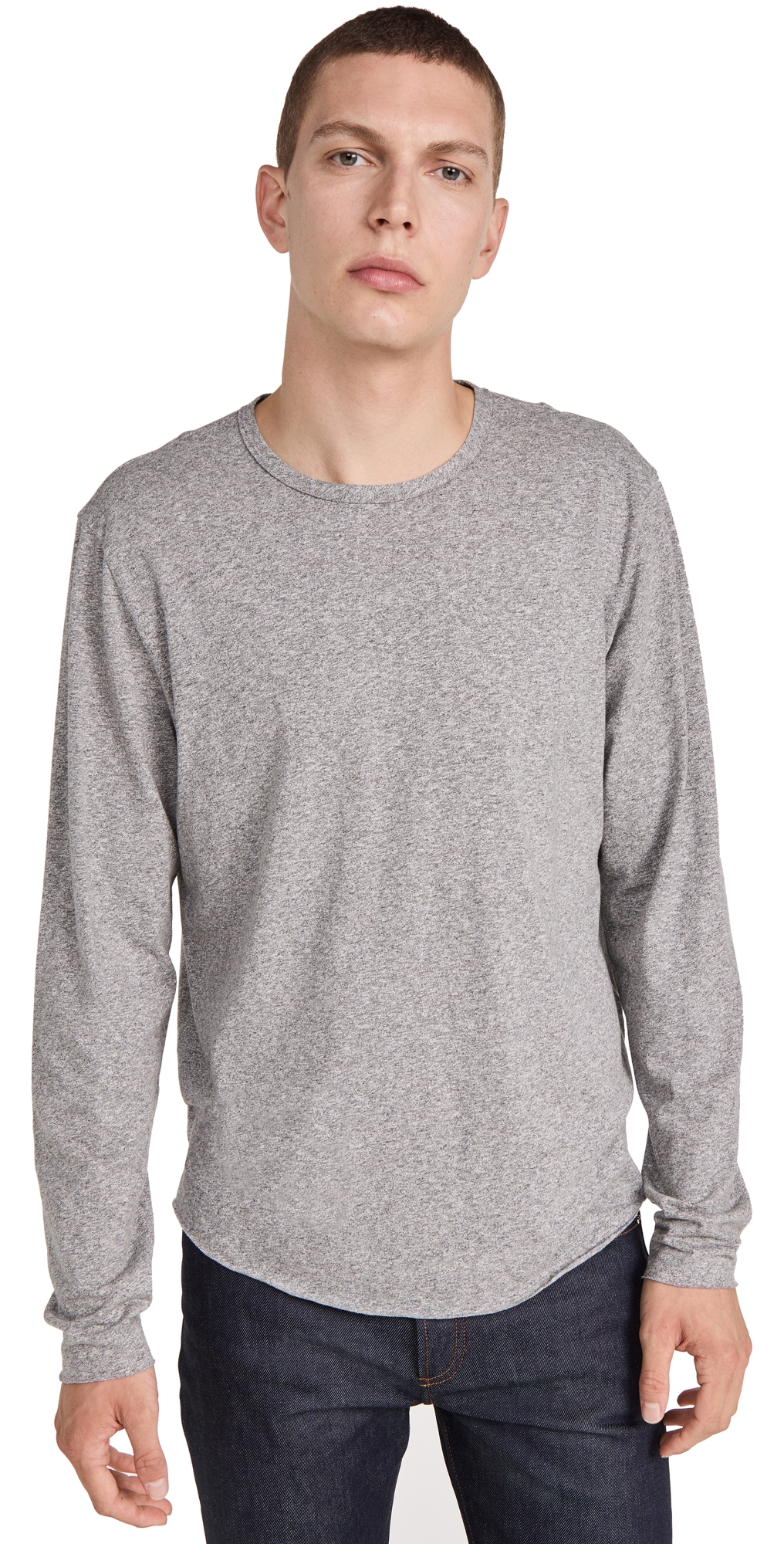 Rag & Bone Gray Garment Dyed Long Sleeve T-shirt