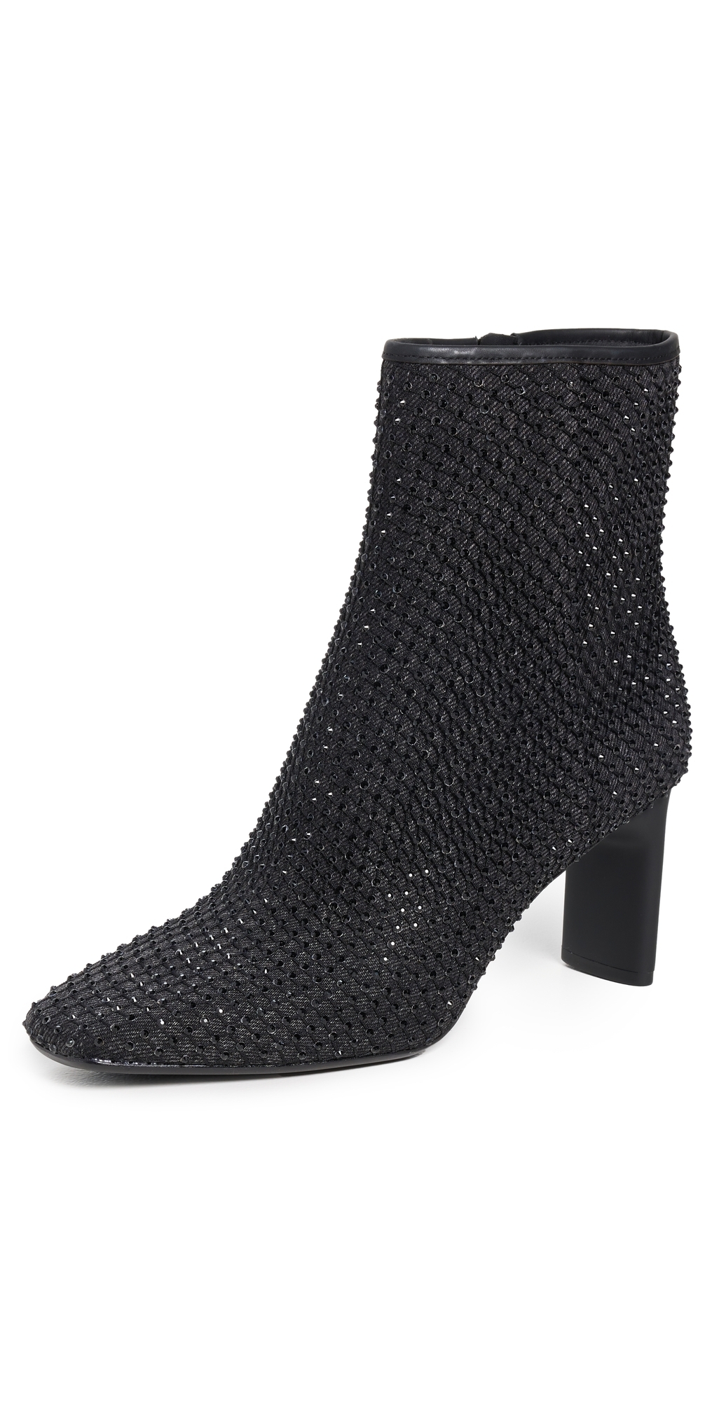 Rag & Bone Aja Diamante Mesh Boots Blkdnm In Blkdnm