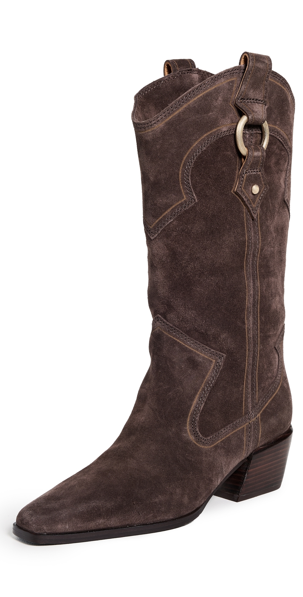 Rag & Bone Joni Cowboy Boots Desps In Brown
