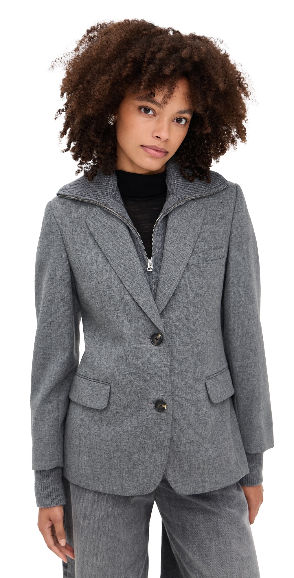 Rag & Bone Frank Boyfriend Blazer Grey In Gray