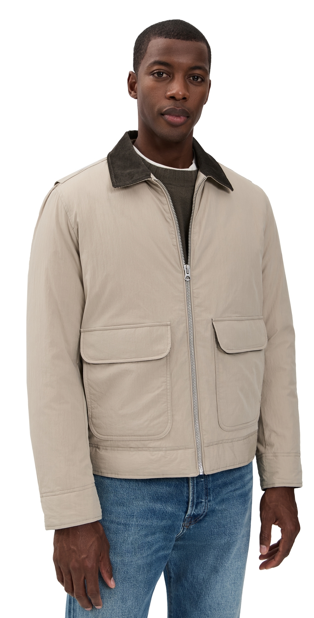 Rag & Bone Derrick Filled Jacket Ltmtl In Neutral