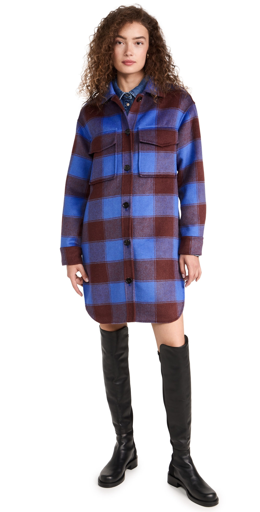 Rails Jaro Jacket In Cobalt Chocolate