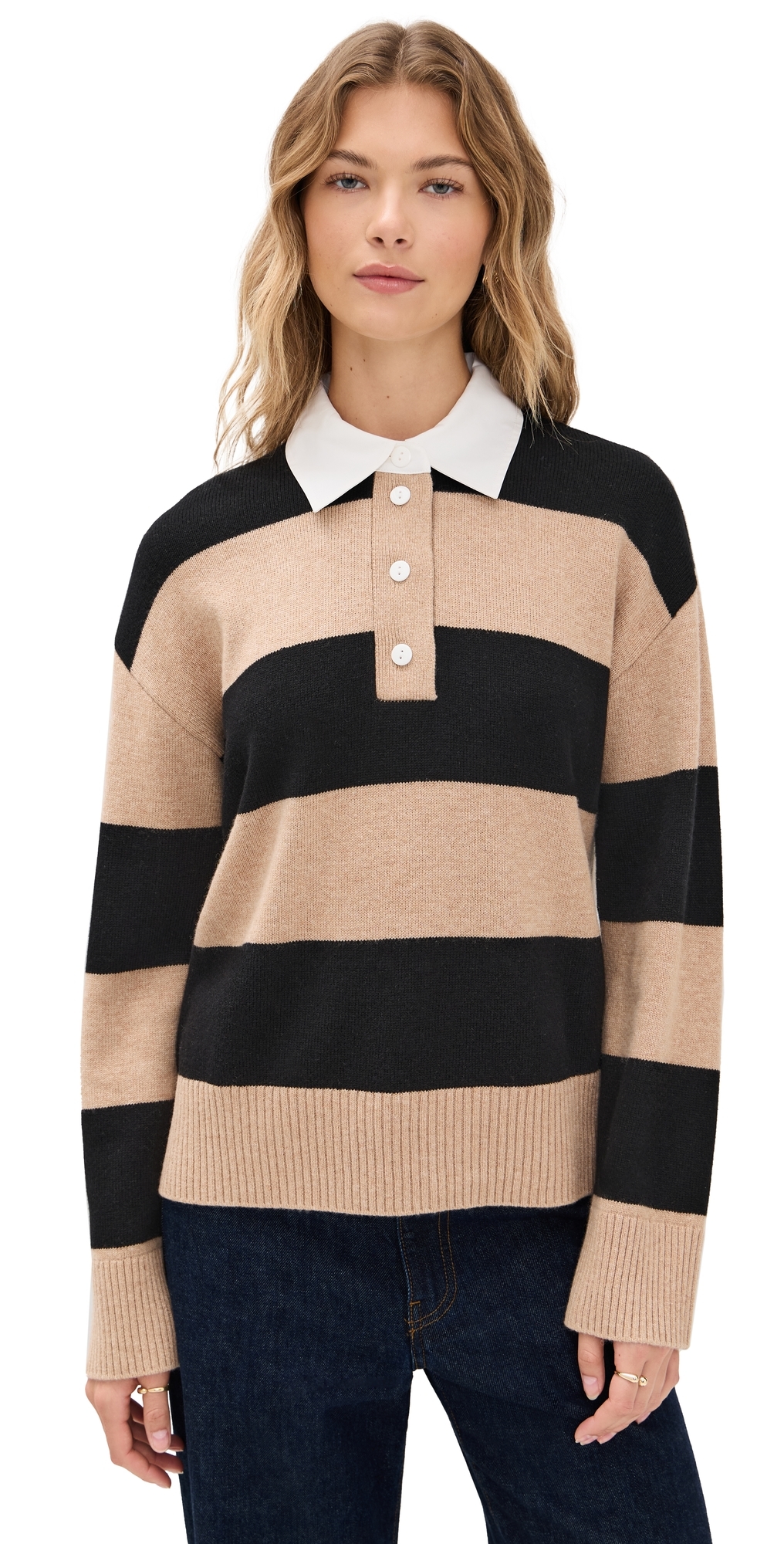 Rails Paxton Sweater Oatmeal Black In Pattern