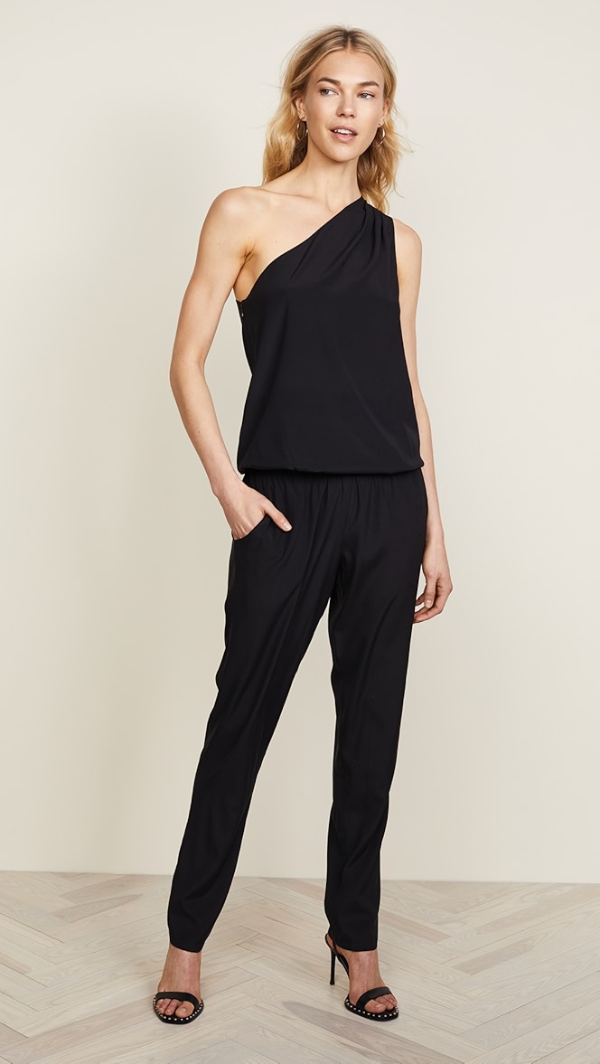 Ramy brook one shoulder jumpsuit clearance