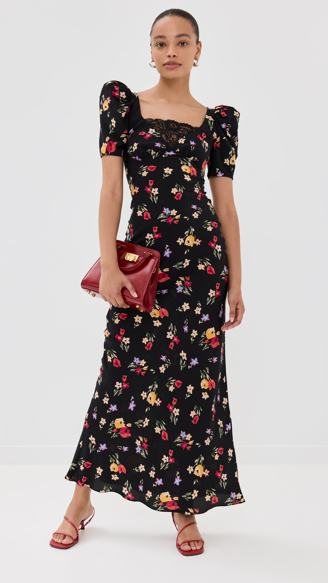 Rodarte Tulip Printed Silk Dress