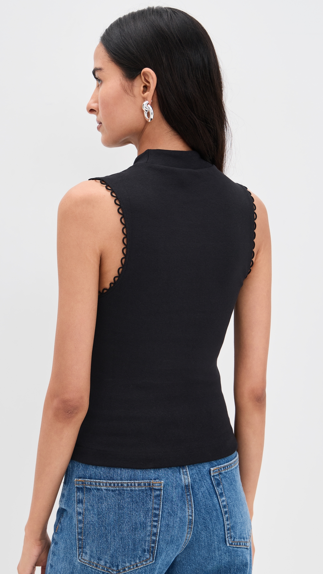 RE/DONE Mock Neck Scallop Tank thumbnail
