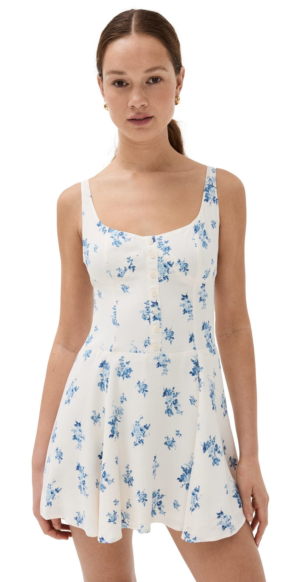 Reformation Valencio Dress Delicacy In Delicacy