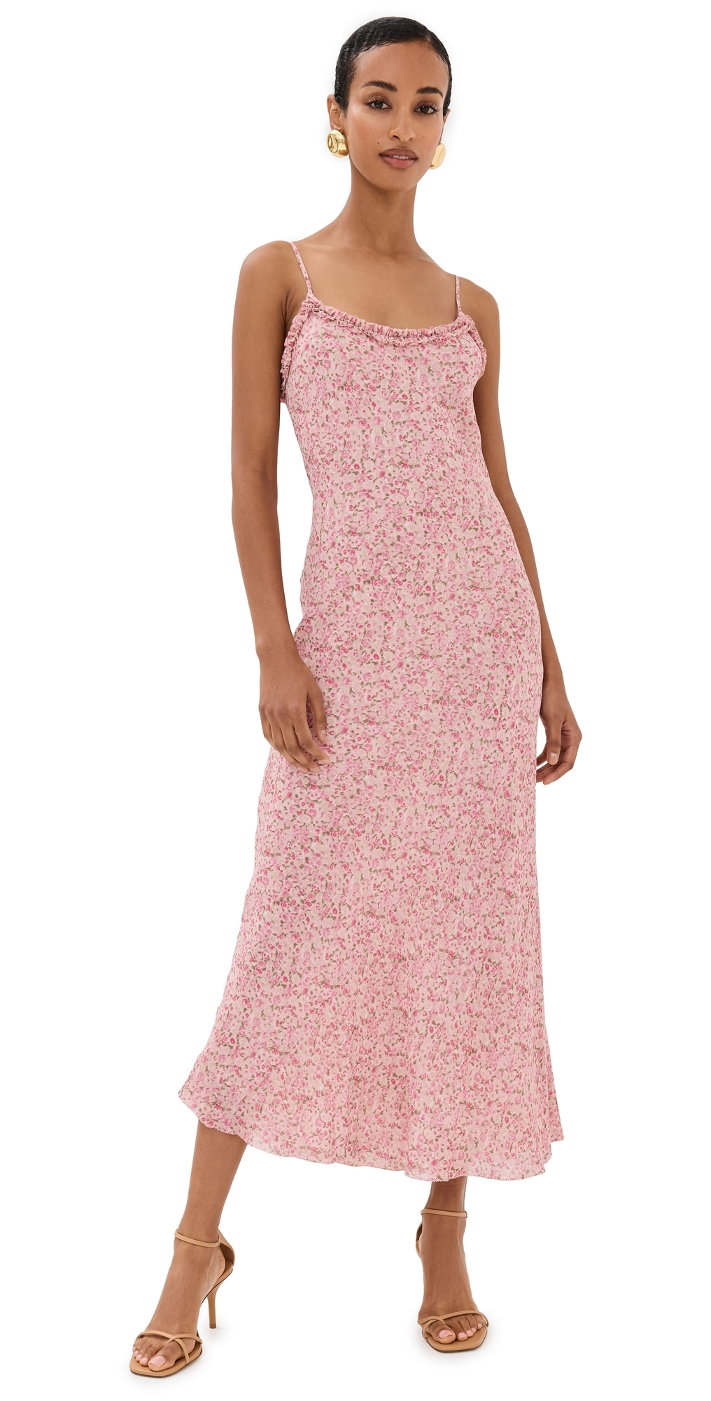 Reformation Imara Dress Rosin In Rosin