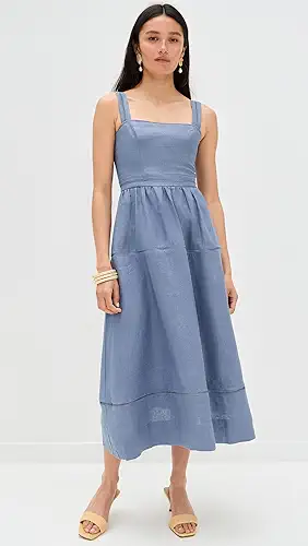 Reformation Everett Linen Dress