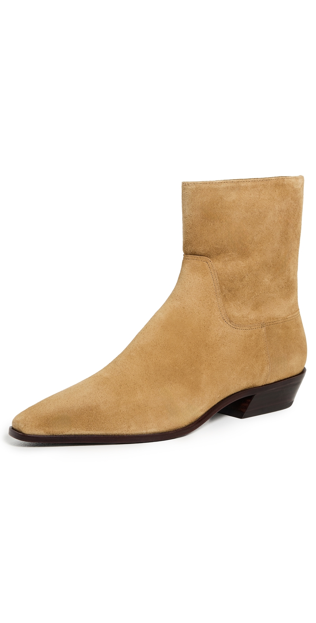 Reformation Dominique Ankle Boots Hazel Suede In Brown