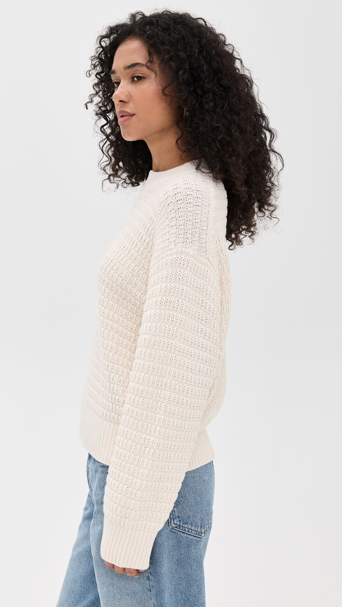 Reformation Collie Oversized Cotton Crew Sweater thumbnail