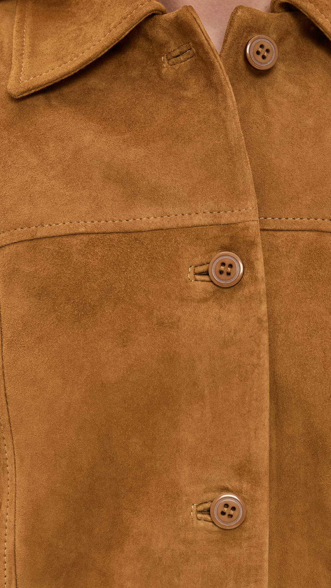 Reformation Veda Lincoln Suede Shirt Jacket