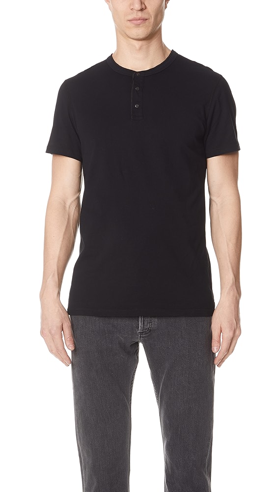 Reigning Champ Ring Spun Short Sleeve Henley | Shopbop