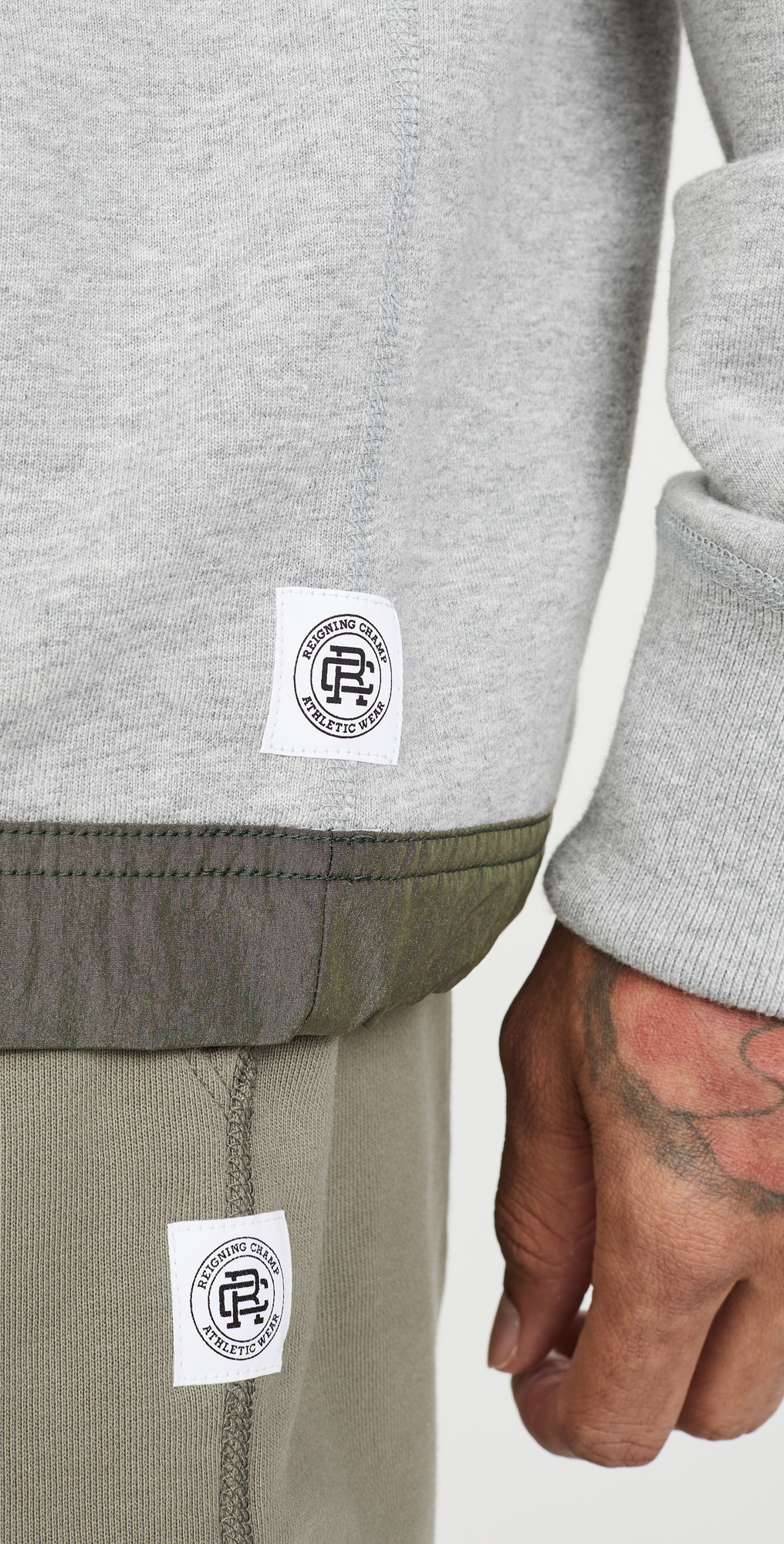 Midweight terry relaxed crewneck clearance