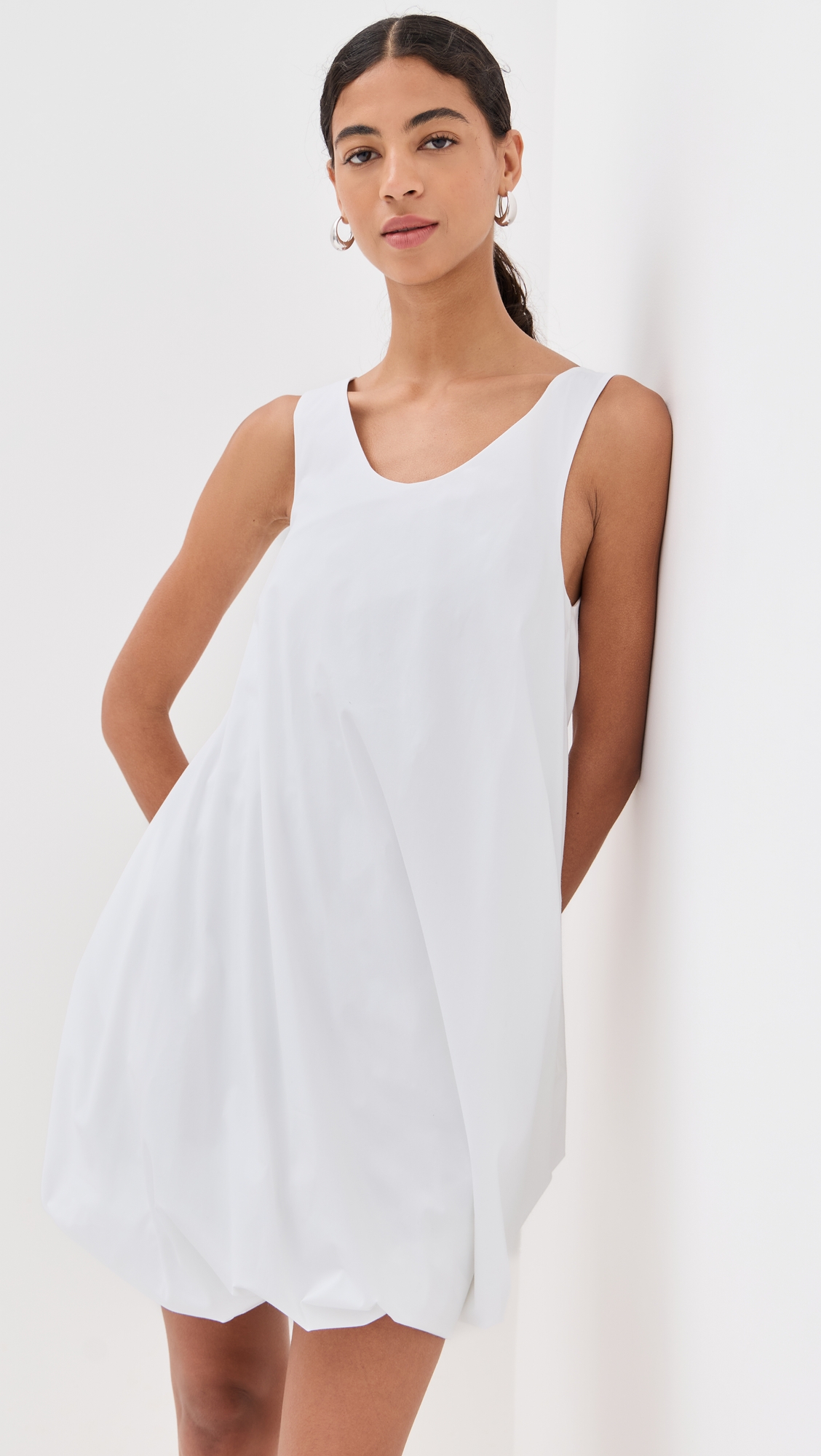 Rosetta Getty Twist Hem Tank Dress