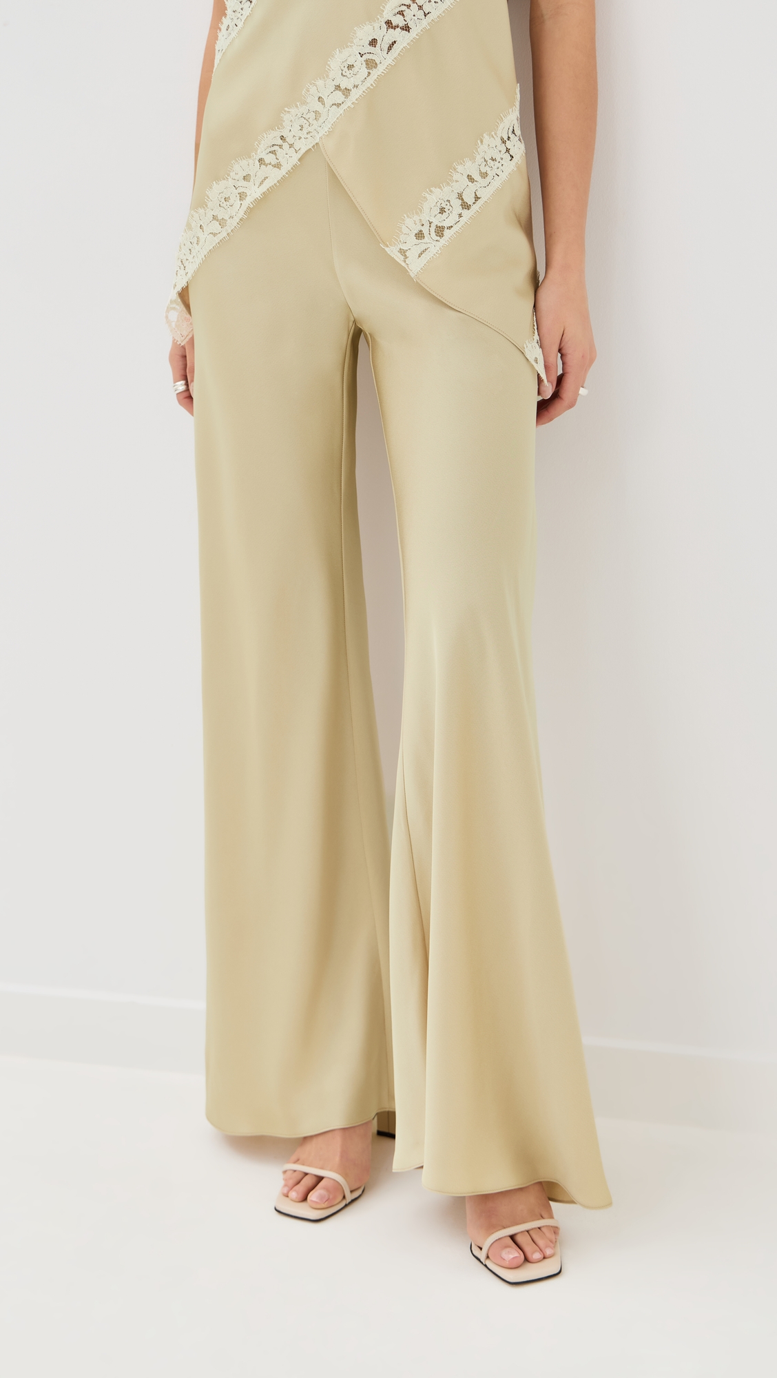 Rosetta Getty Bias Cut Wide Leg Pants