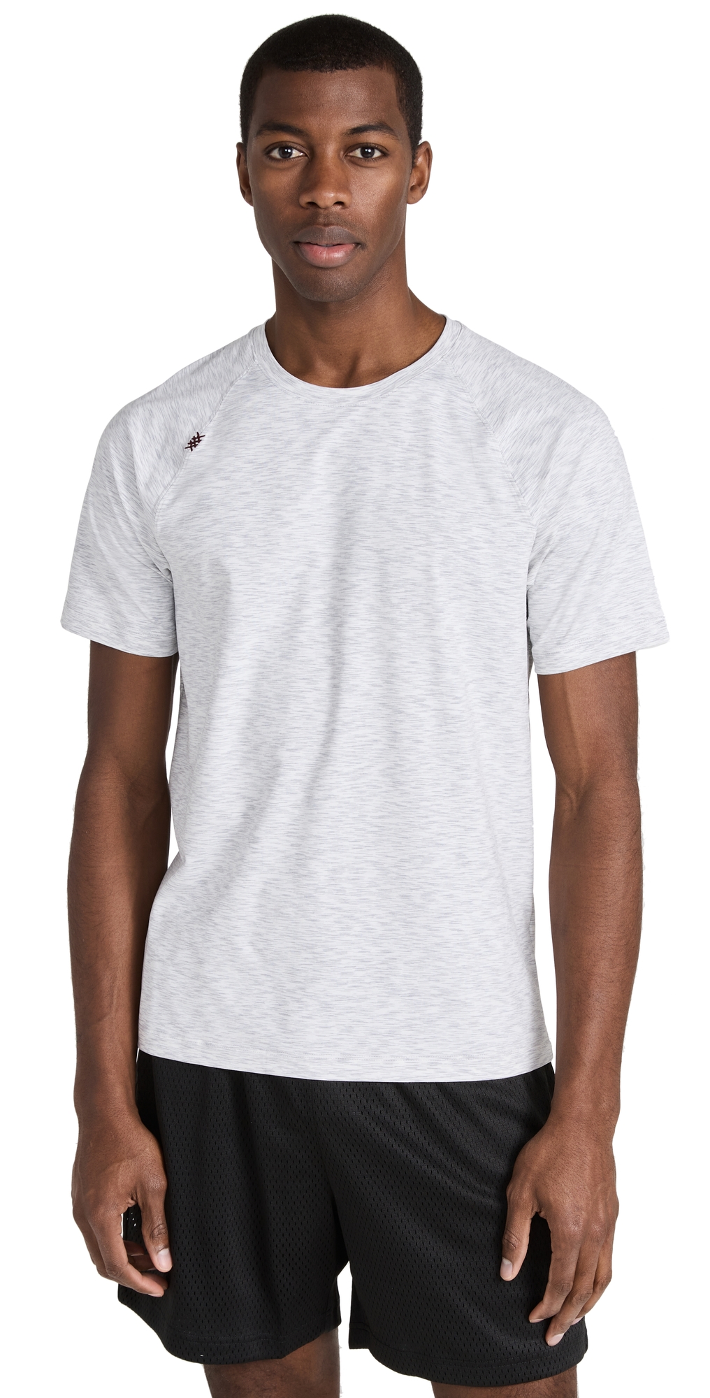Rhone Reign Short Sleeve-gray Space Dye In Gray Space Dye