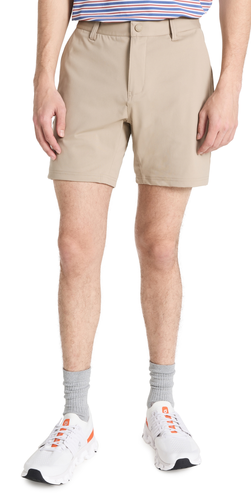 Rhone 7 Commuter Short In Khaki