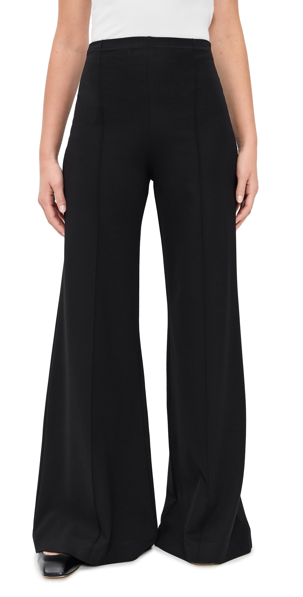 Ripley Rader Ponte Knit Wide Leg Pant Black