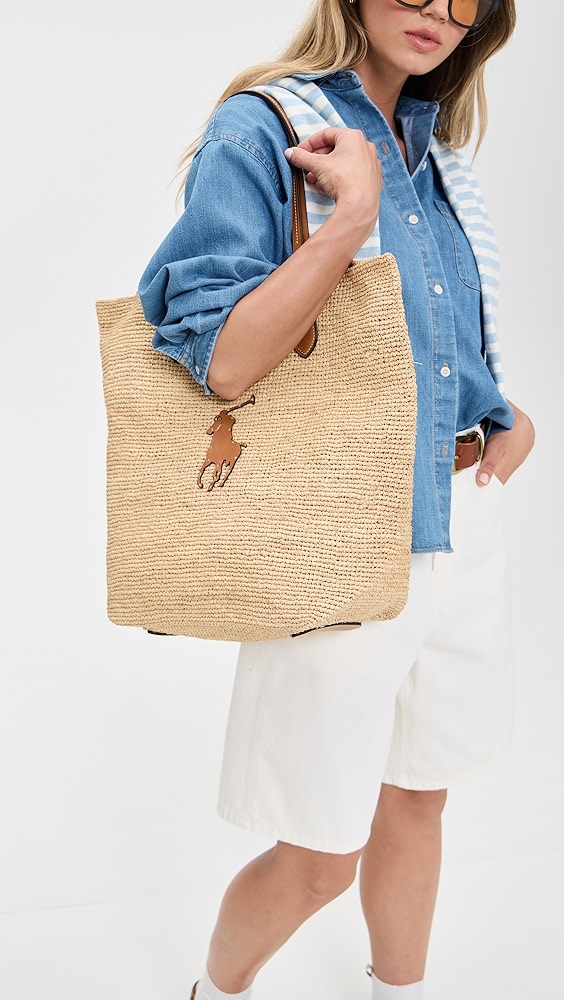 Polo Ralph Lauren Large Raffia Tote | Shopbop