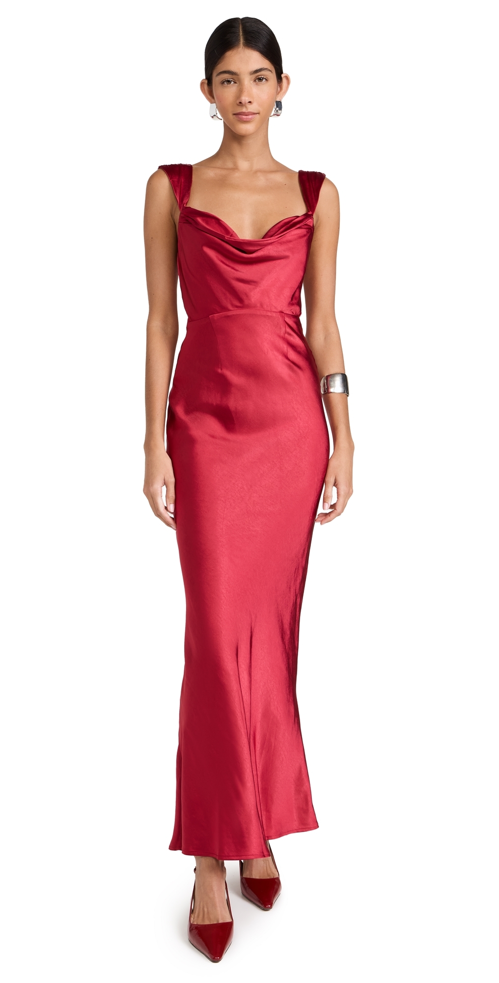Runaway The Label Margot Maxi Dress Red In Red