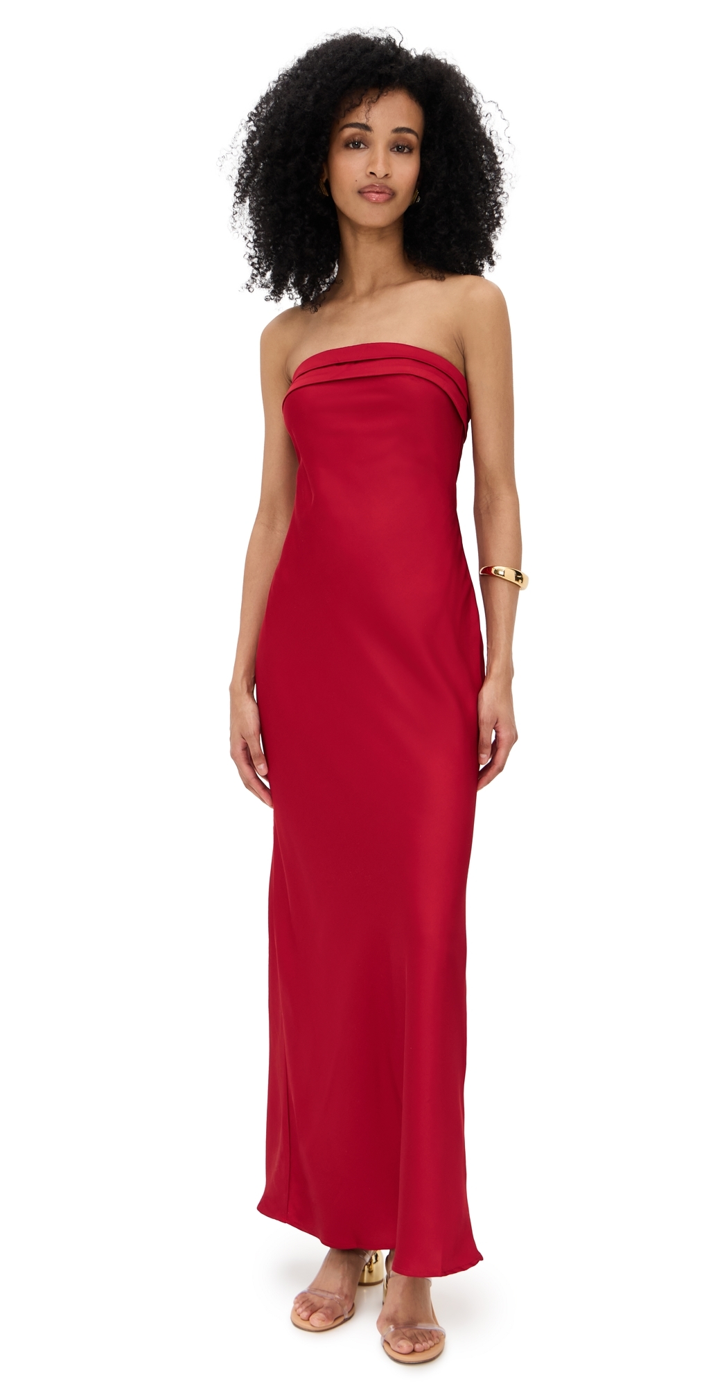 Runaway The Label Delilah Maxi Dress Red In Red