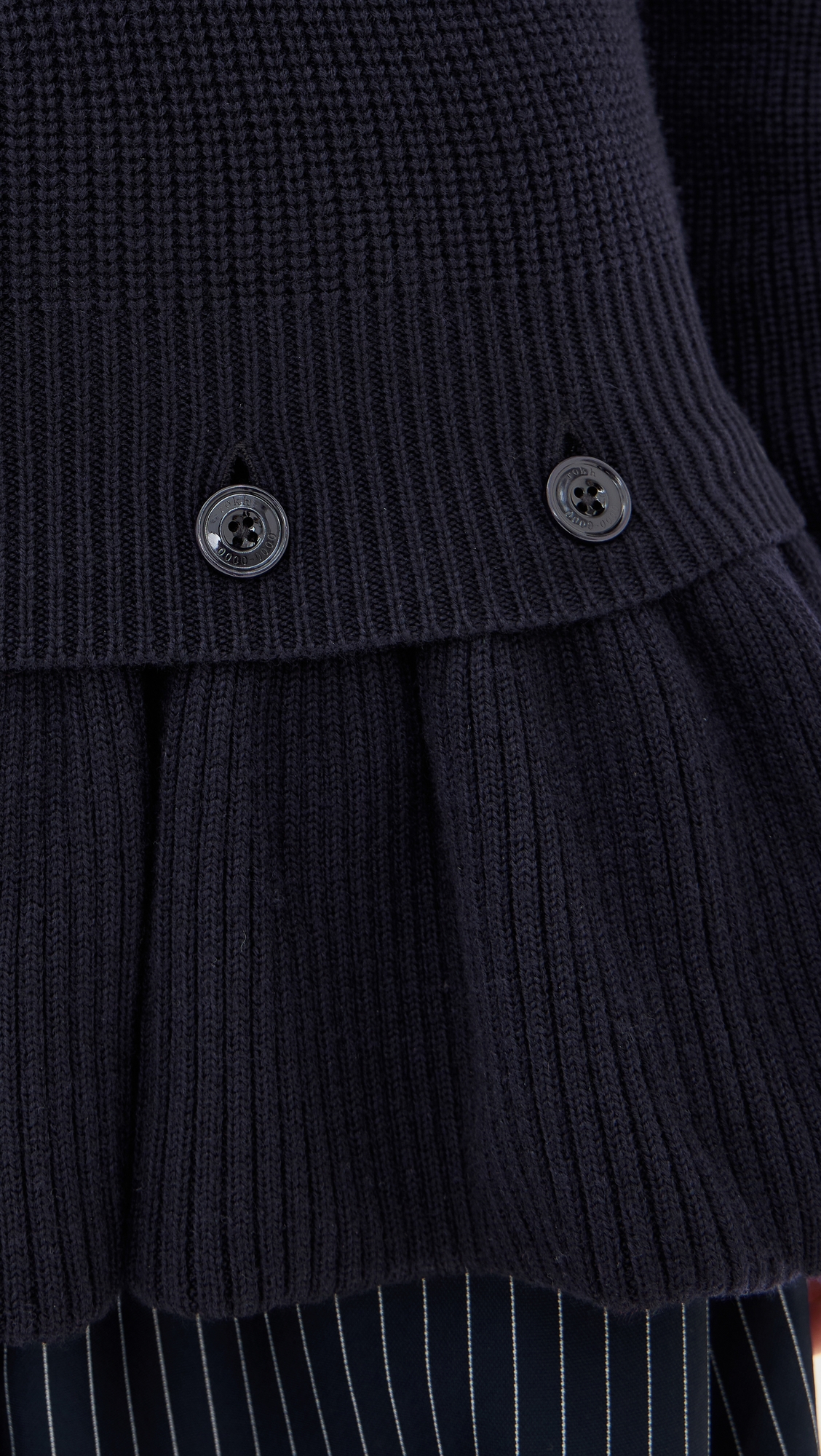 ROKH Detachable Peplum Knit Sweater thumbnail
