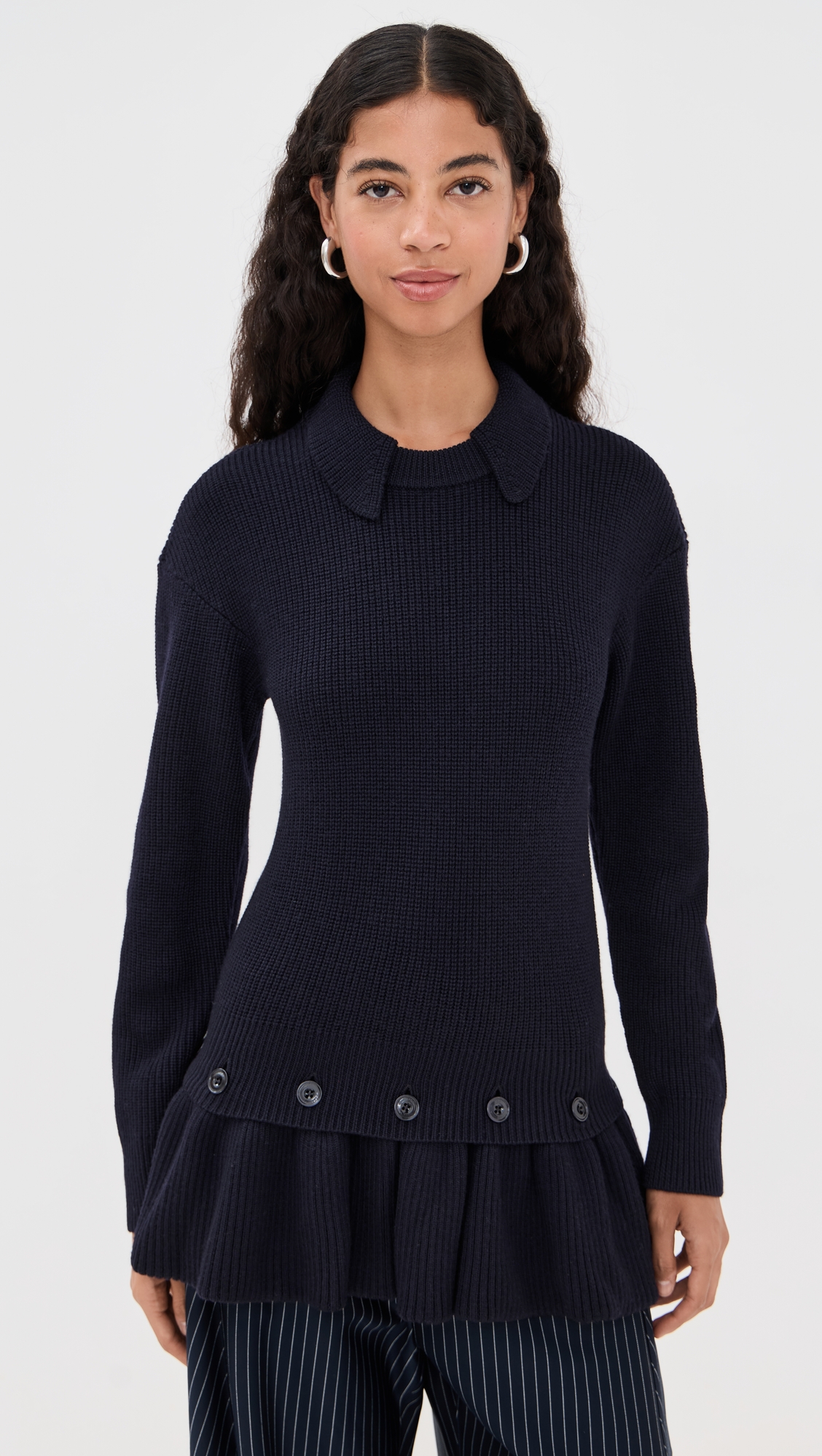 ROKH Detachable Peplum Knit Sweater thumbnail