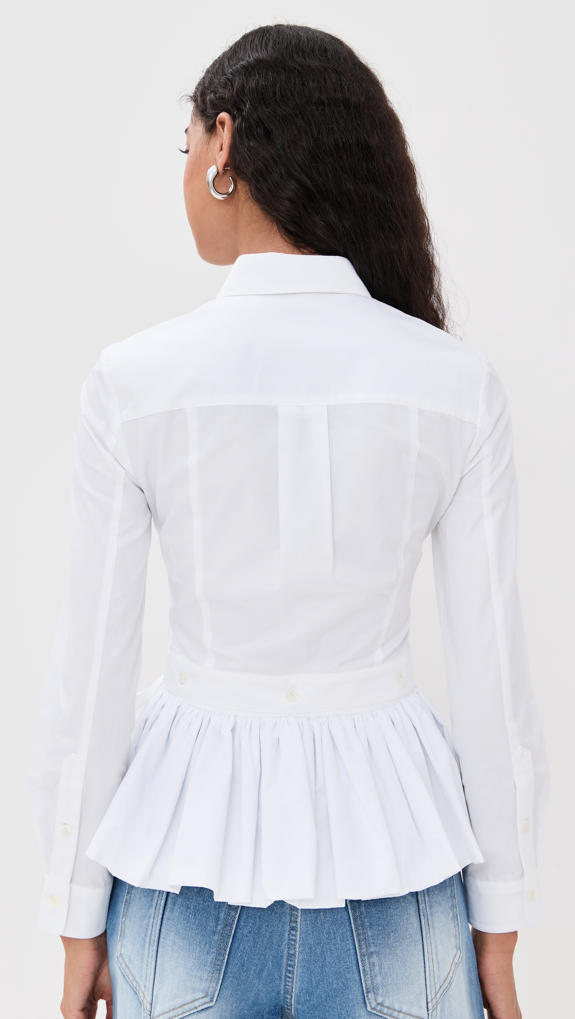 ROKH Buttoned Peplum Shirt thumbnail