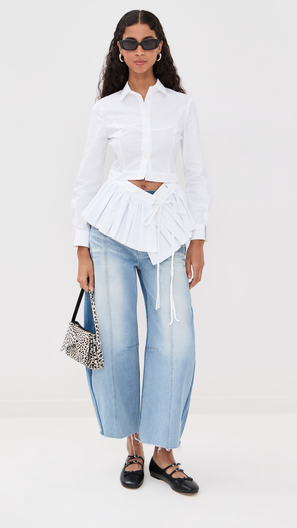 ROKH Buttoned Peplum Shirt thumbnail