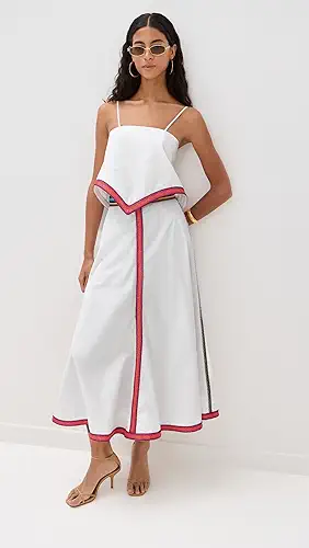 Rosie Assoulin Quartered A-Line Skirt