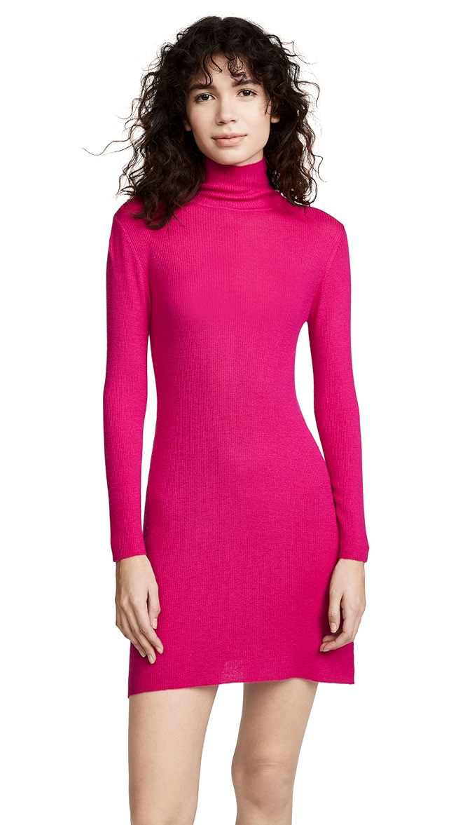 cashmere turtleneck sweater dress
