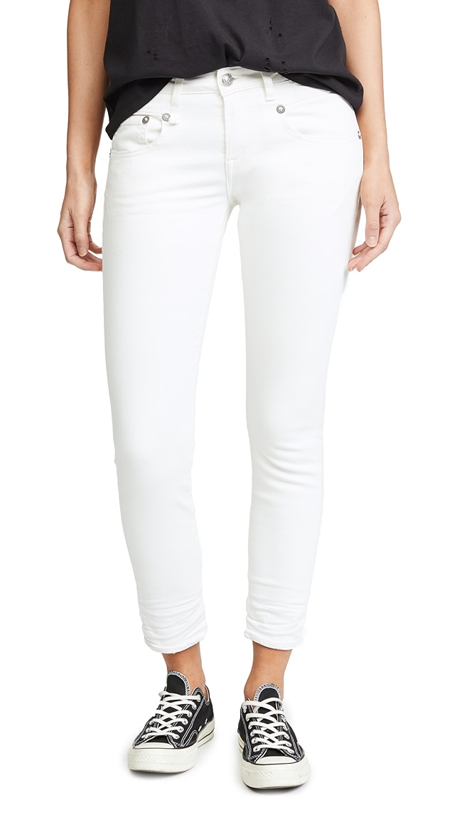 r13 white jeans