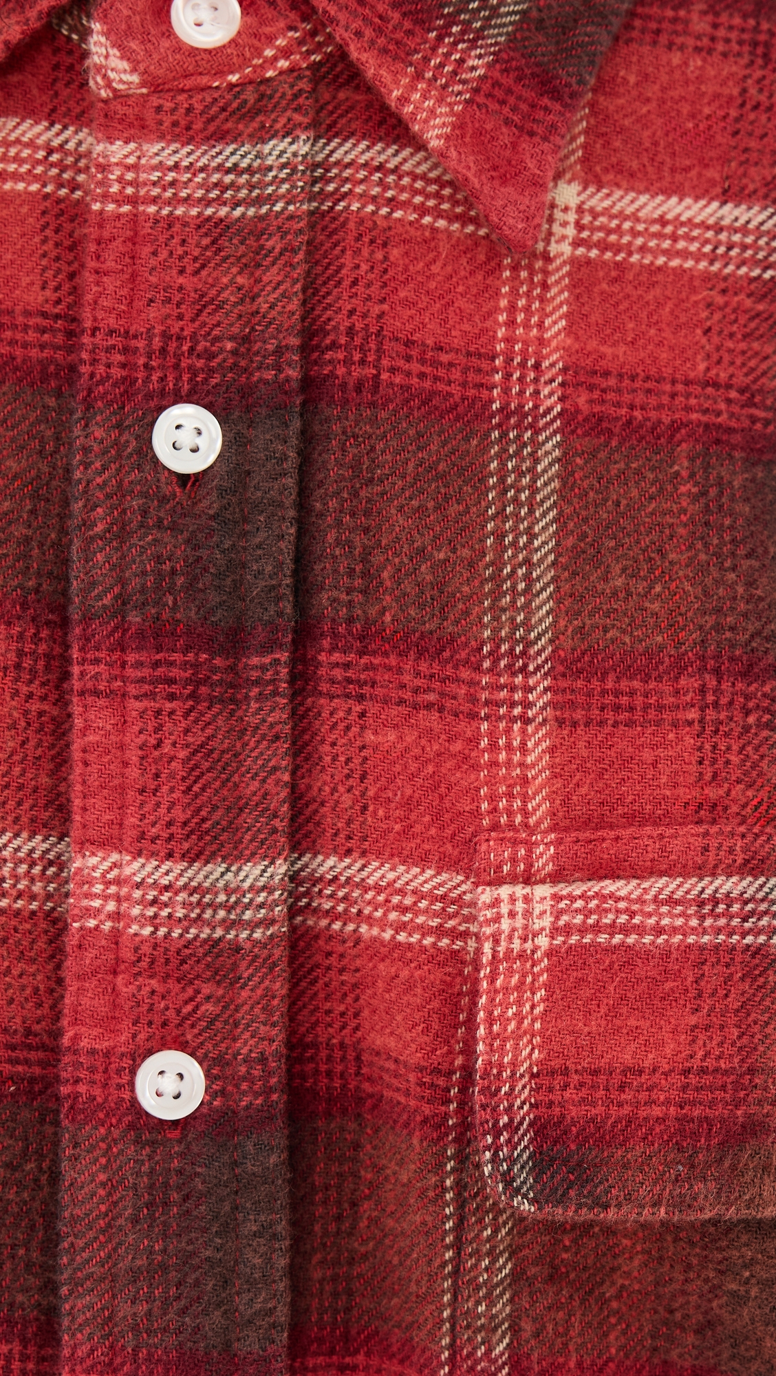 R13 Cropped Work Flannel Shirt thumbnail
