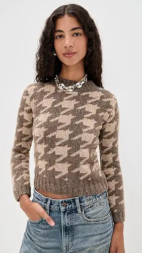 R13 Mock Collar Shrunken Sweater