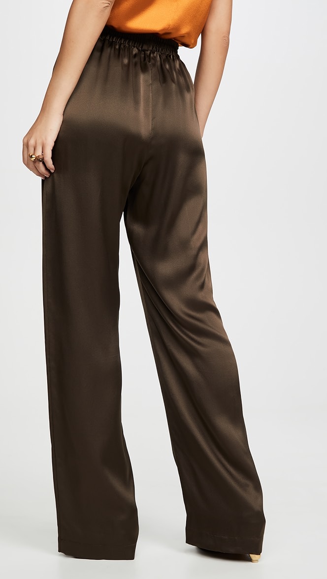 Wide silk pants clearance