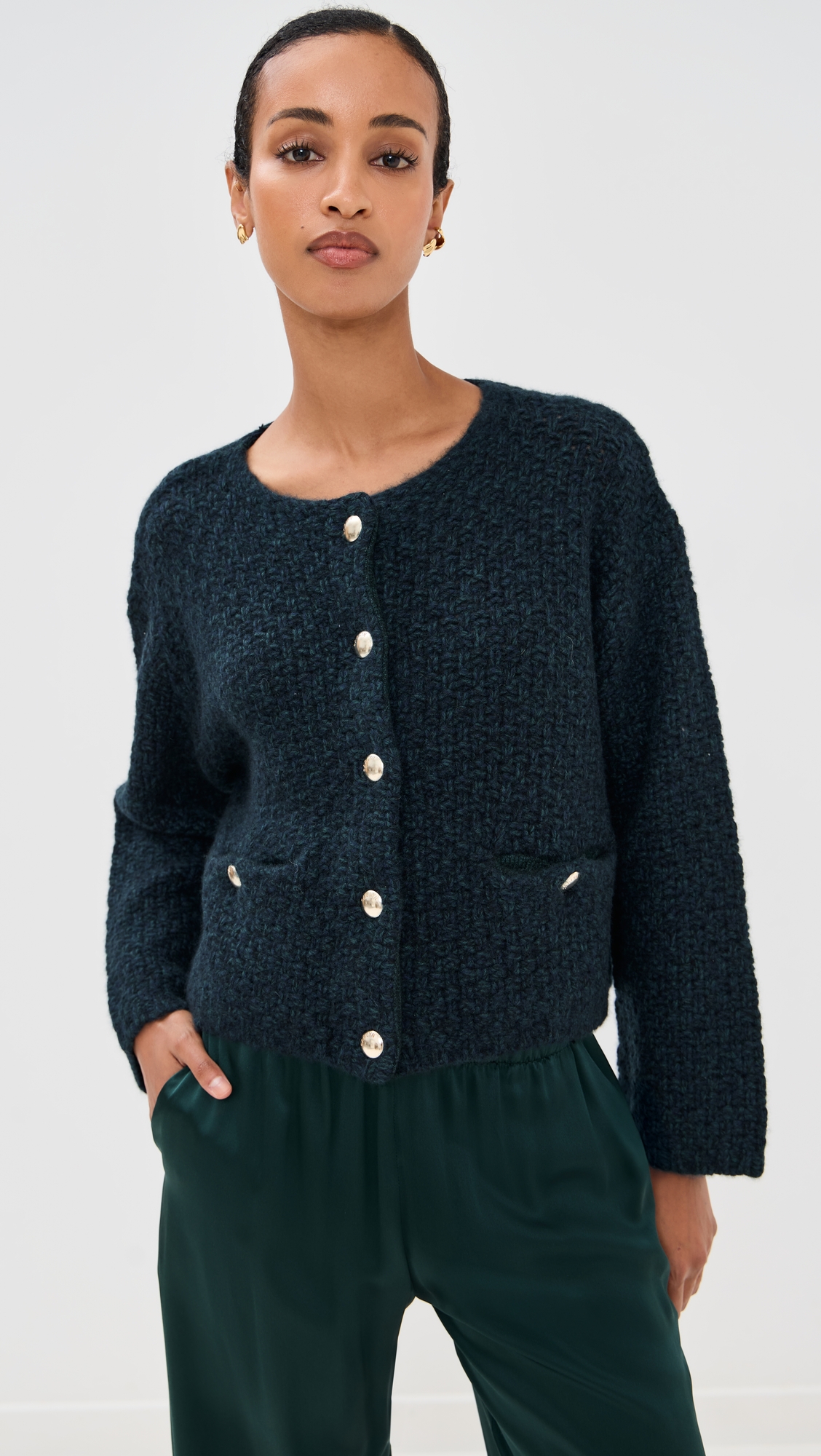 Sablyn Charlene Cropped Welt Pocket Cashmere Jacket