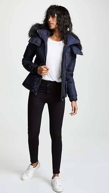 sam jetset short down jacket