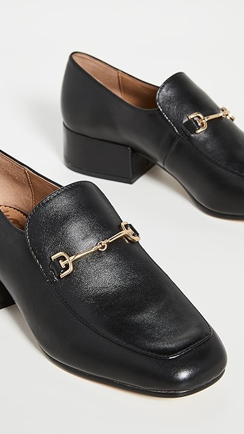 Jamille block heel loafer clearance