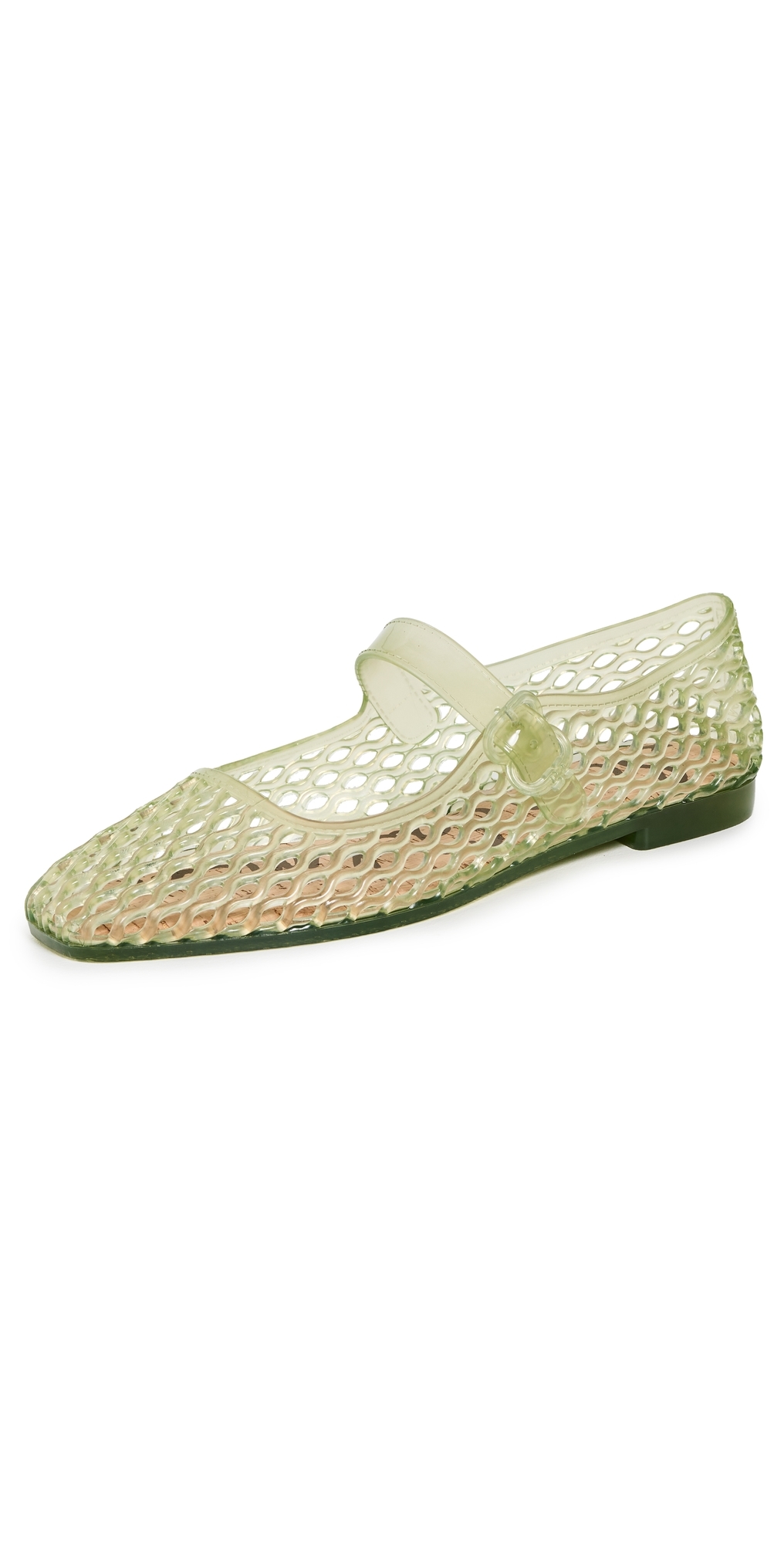 Sam Edelman Michaela Jelly Mary Jane Flat Pear Green Jelly