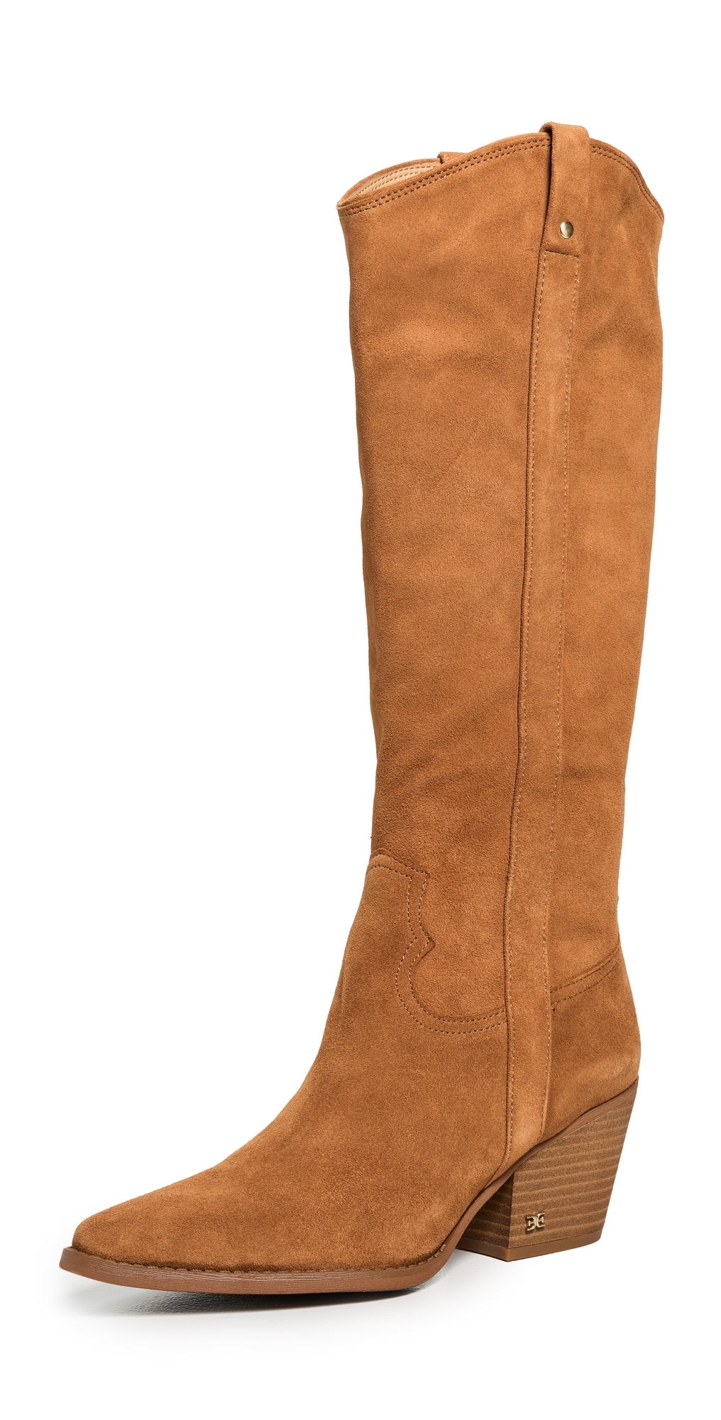 Sam Edelman Wyatt Western Tall Boots Frontier Brown In Brown