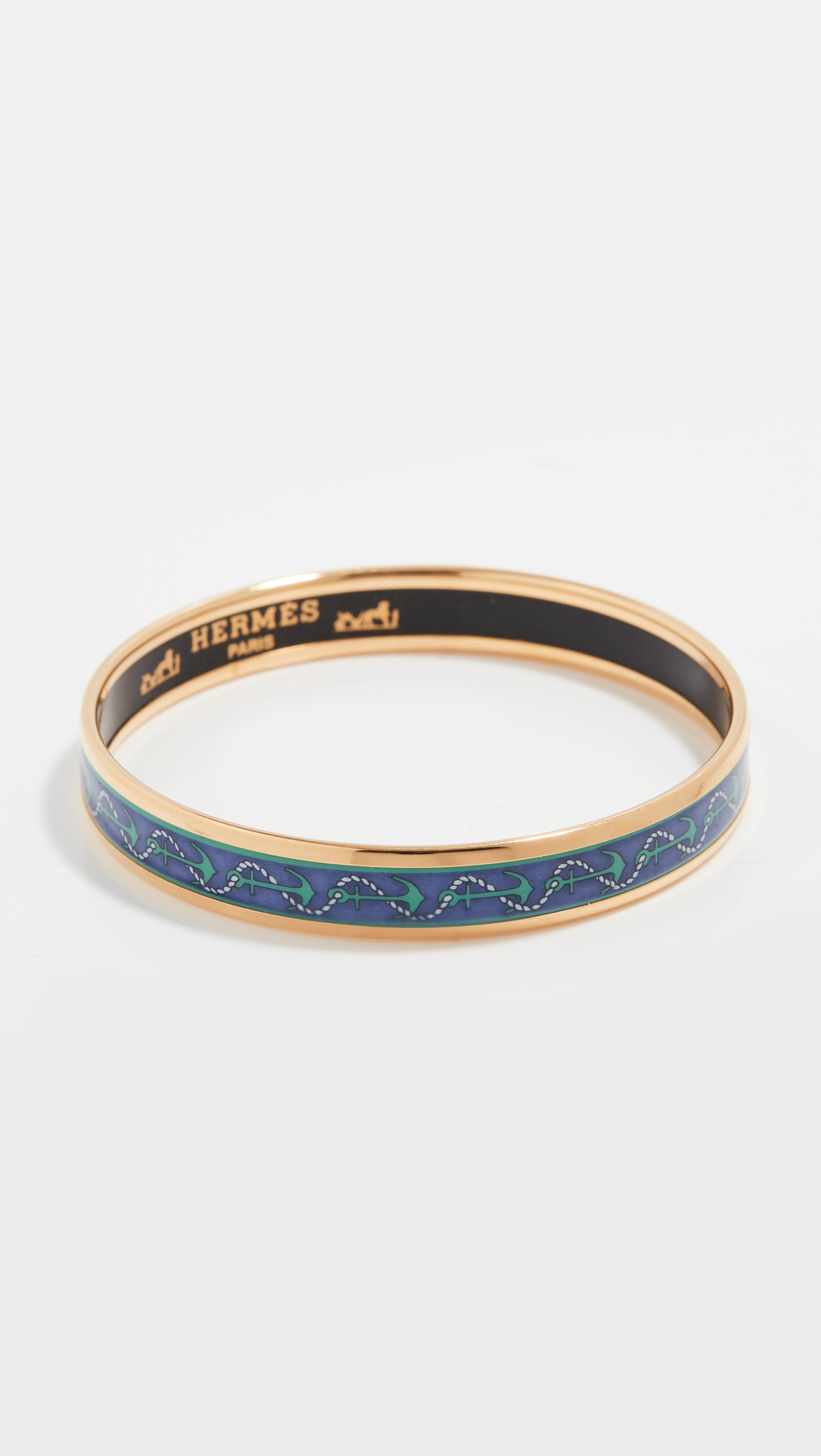 Hermes thin enamel bracelet Clearance